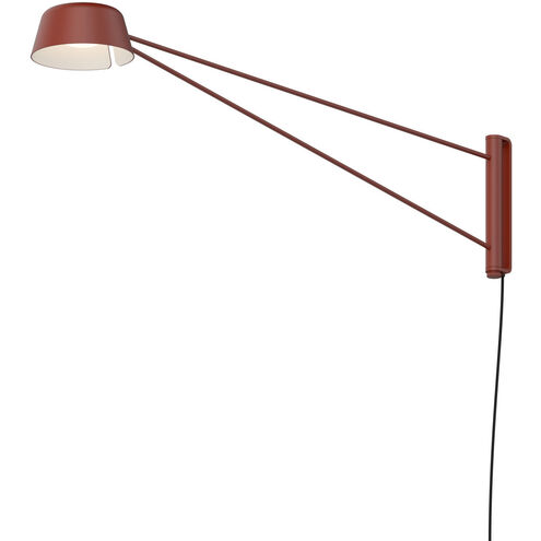 Ray 6.25 inch 9 watt Oxide Red Wall Lamp Wall Light
