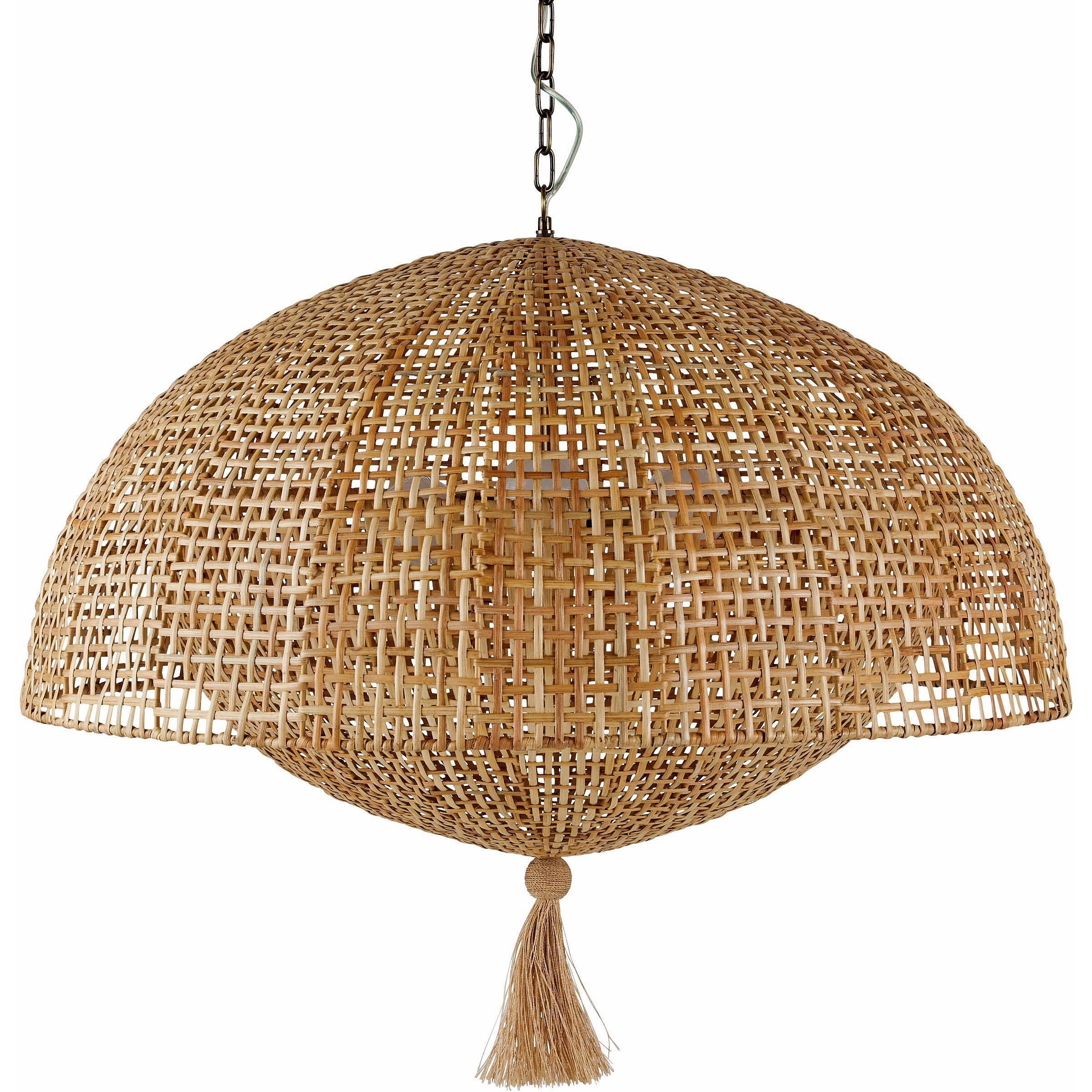 Cabana 1 Light Natural Pendant Ceiling Light