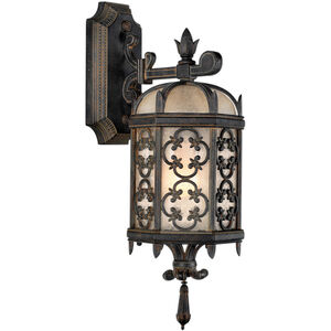 Costa del Sol 1 Light 20 inch Wrought Iron Outdoor Wall Mount 