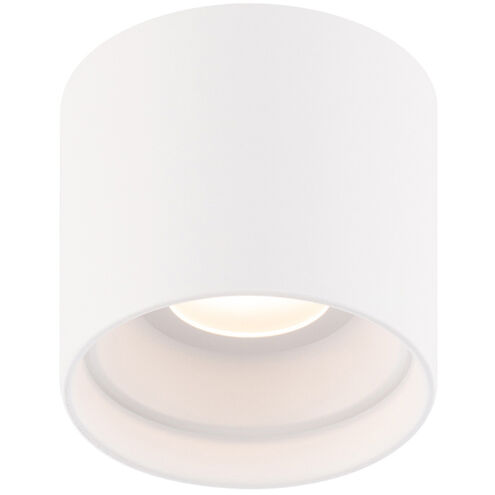 Downtown LED 5 inch White Flush Mount Ceiling Light in 3000K, dweLED
