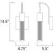 Fizz III LED 4.75 inch Polished Chrome Wall Sconce Wall Light