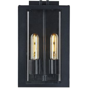 Waterville LED 10 inch Matte Black Outdoor Wall Light