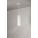 LED Cylinder Collection 1 Light 3.5 inch Semi Gloss White Pendant Ceiling Light, Retro Fit