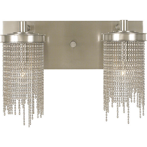 Guinevere 2 Light 16 inch Brushed Nickel Sconce Wall Light