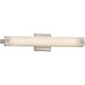 Porcelina 23 inch Brushed Nickel Vanity Light Wall Light