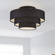 Bainbridge 4 Light 21 inch Black Semi Flush Mount Ceiling Light, Extra Large