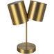 Keiko 18.5 inch 120.00 watt Brushed Gold Table Lamp Portable Light