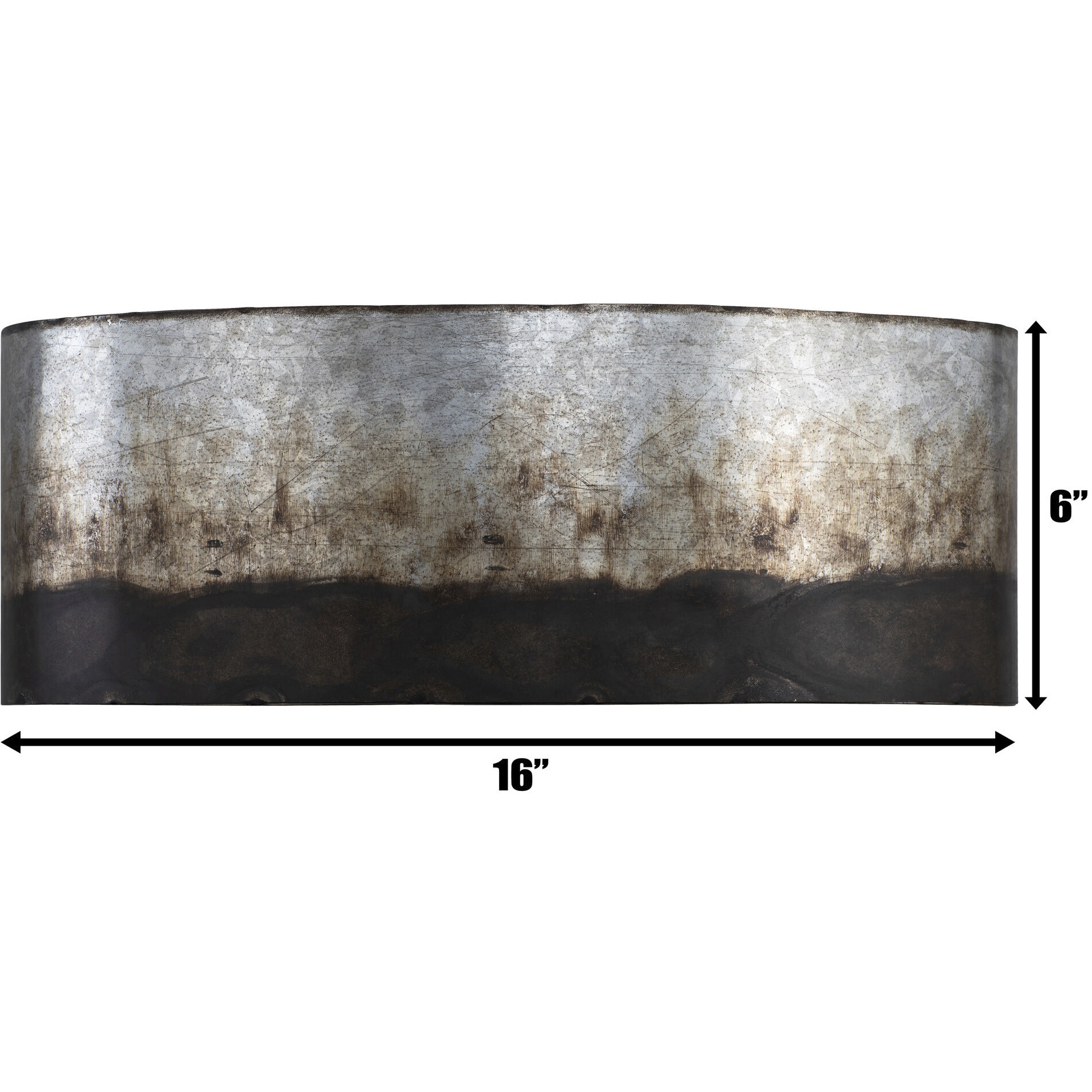 Cannery 2 Light 16 inch Ombre Galvanized Bath Vanity Light Wall Light