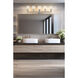 Auden 5 Light 39.75 inch Brushed Nickel Bath Vanity Wall Light
