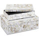 Uma 10 inch Natural and White Boxes, Set of 2
