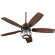 Galveston 52 inch Oiled Bronze with Walnut Blades Outdoor Ceiling Fan