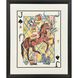 Range Rider Brown and Blue and Red Framed Art