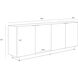 Calvosa 88 X 18.5 inch Bronze / Black Sideboard