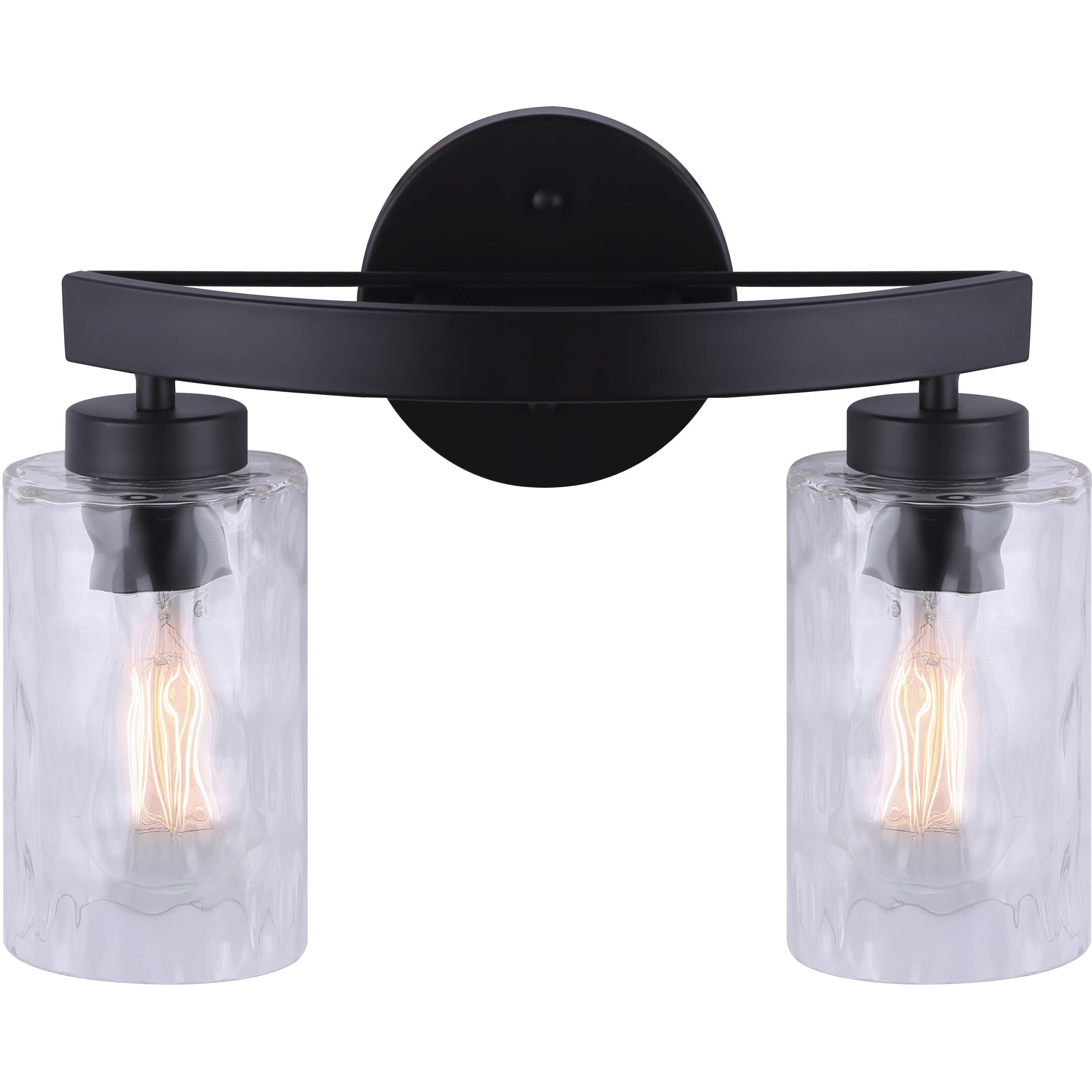 Madison 2 Light 14 inch Black Vanity Light Wall Light
