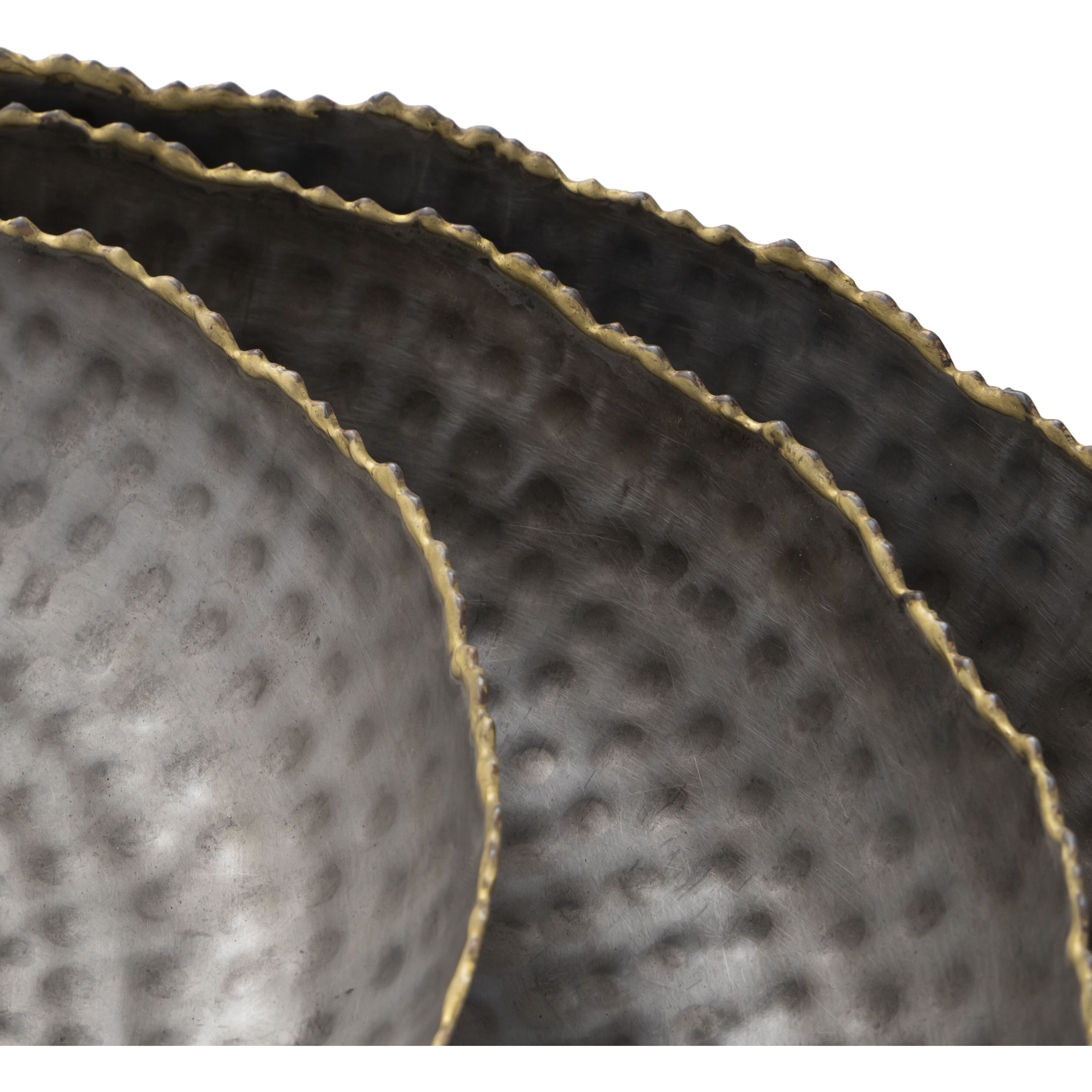 Leonard Bronze with Gold Tray, Set of 3