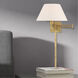 Allison 25 inch 100.00 watt Antique Brass Swing Arm Wall Lamp Wall Light