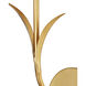 Rossville 1 Light 5 inch Contemporary Gold Leaf Wall Sconce Wall Light
