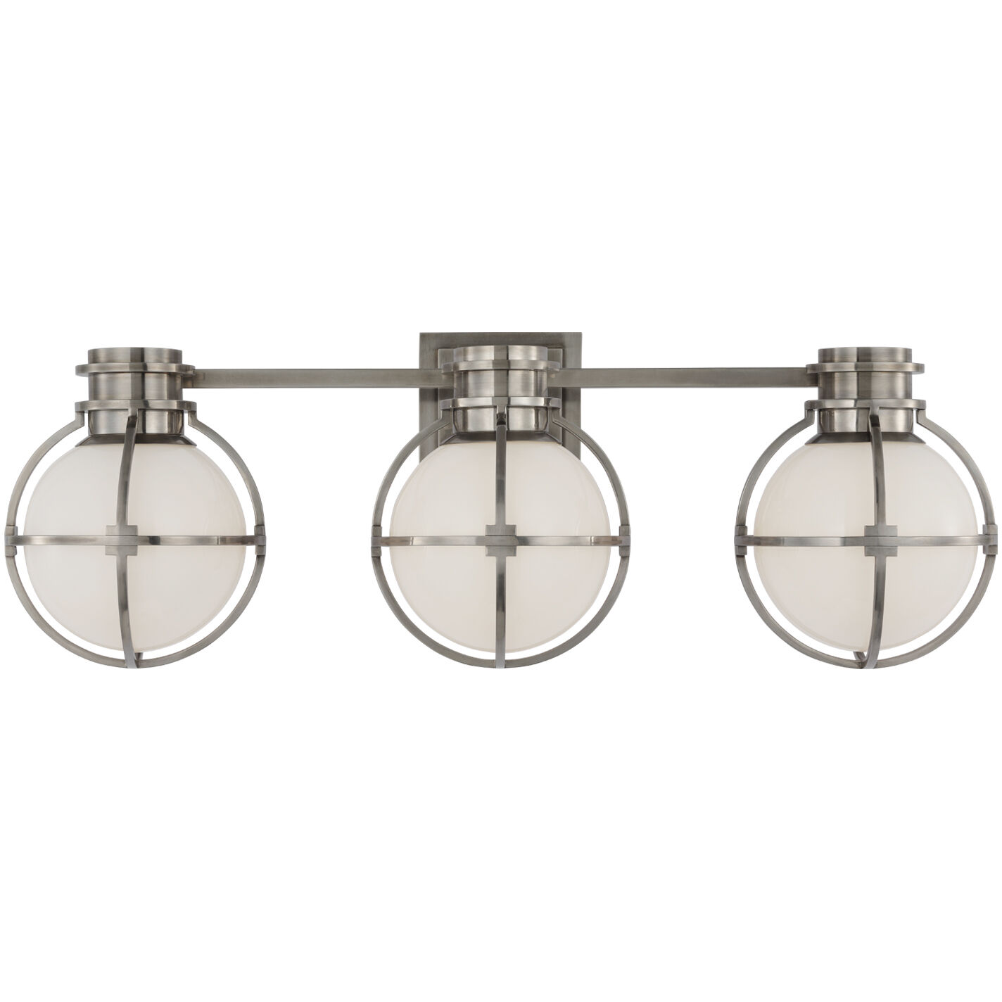 Chapman & Myers Gracie LED 24.5 inch Antique Nickel Triple Sconce Wall Light