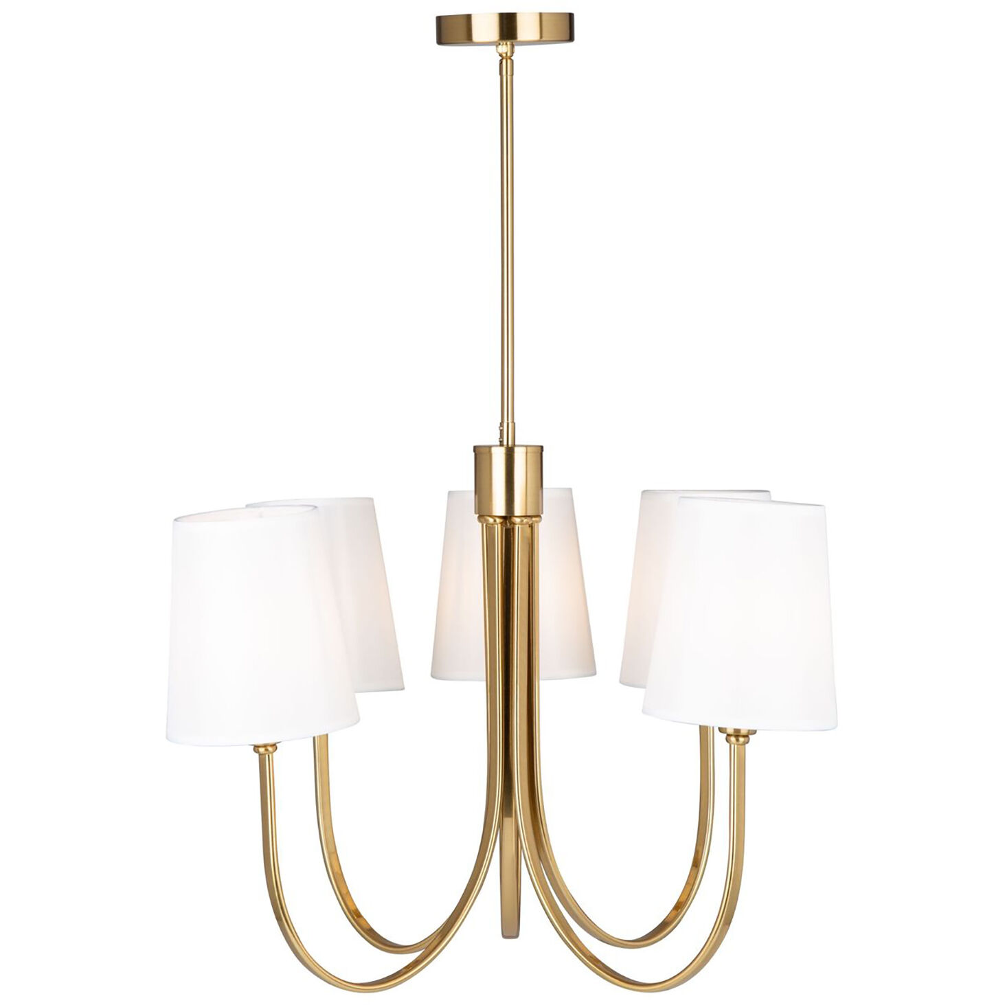 Rhythm LED 27.6 inch Brushed Gold Chandelier Ceiling Light