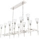 Soiree 12 Light 50 inch Polished Nickel Pendant Ceiling Light, Urban Classic