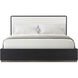 Spencer St. James Onyx US King Bed, Wooden, Upholstered