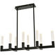 Noemi 8 Light 12 inch Black Pendant Ceiling Light