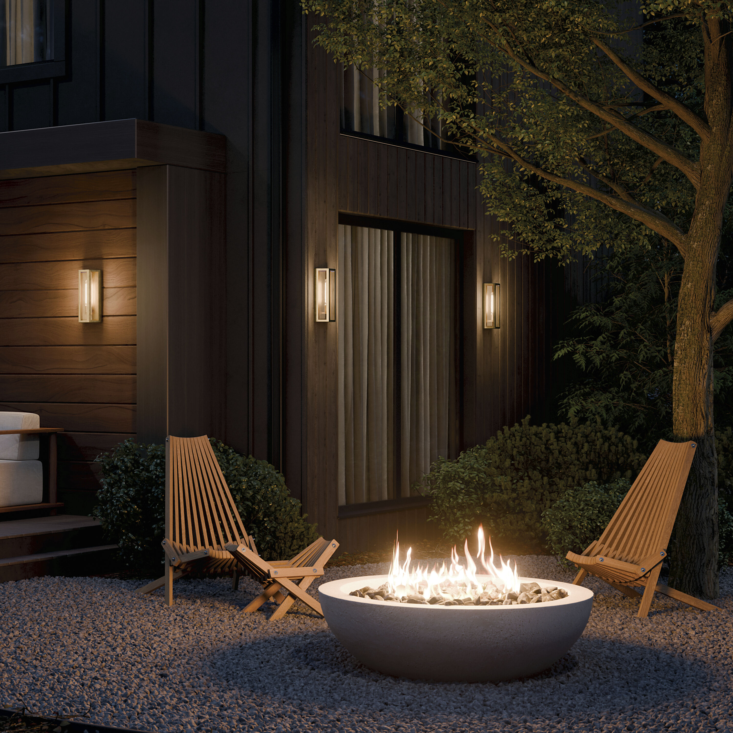 Berens 1 Light 16 inch Natural Brass Outdoor Wall Light