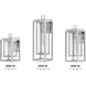 Coastal Elements Republic LED 16 inch Satin Nickel Outdoor Wall Mount Lantern, Estate Series