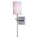 Sutton 1 Light 5 inch Polished Nickel Wall Sconce Wall Light