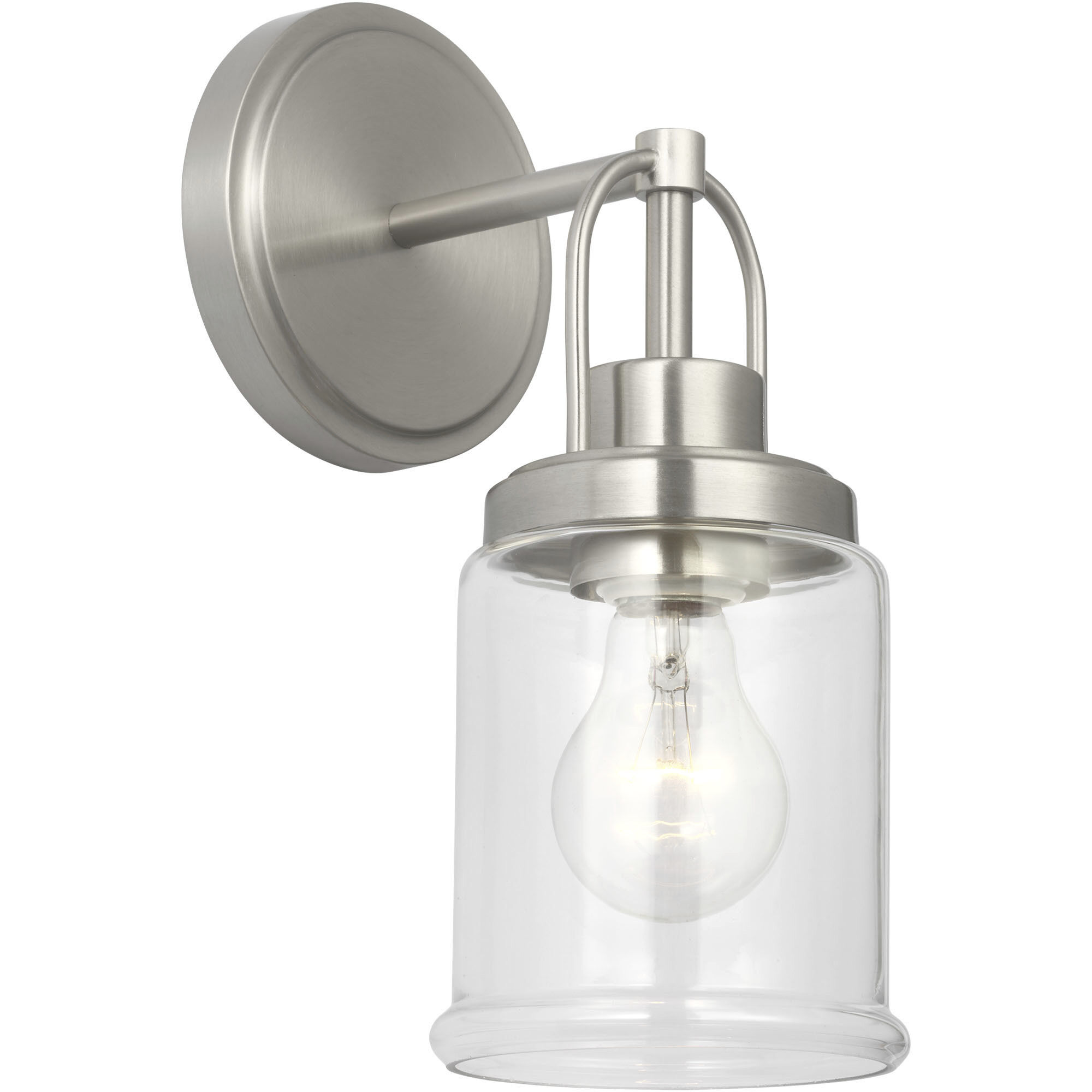 Anders Bath Vanity Wall Light in Brushed Nickel