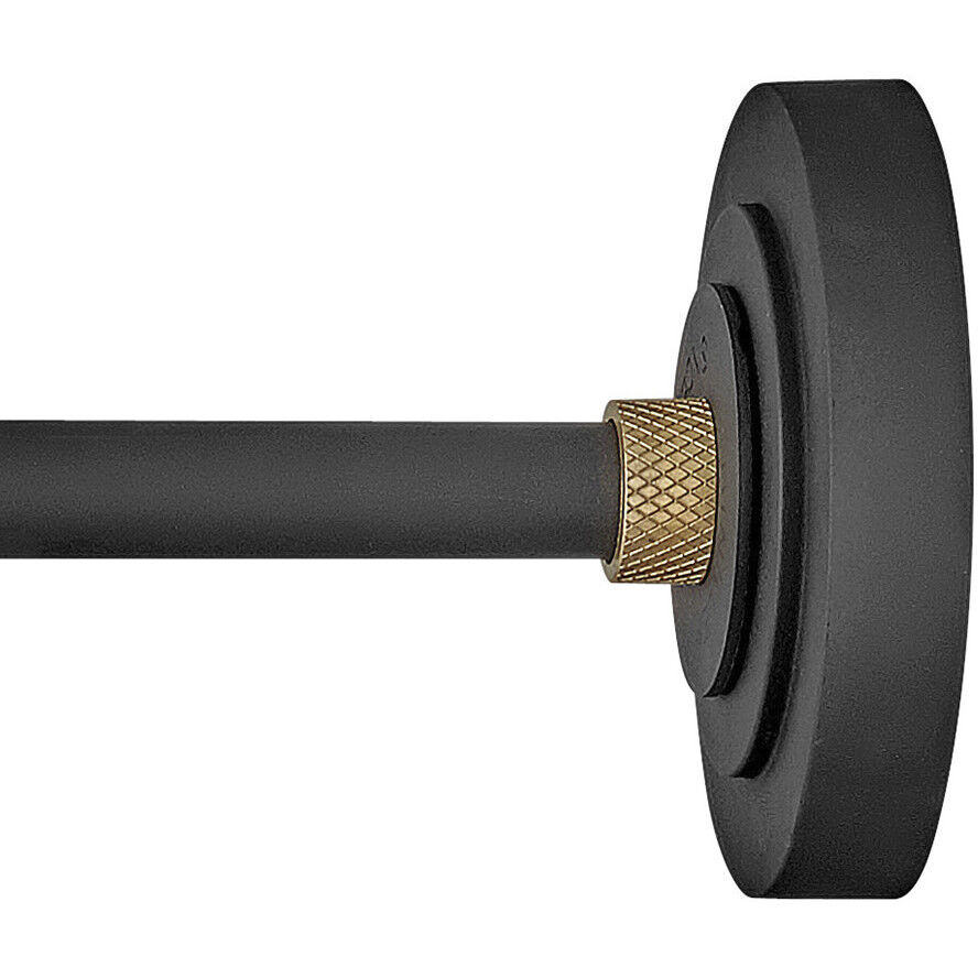 Foundry Classic Outdoor Barn Light in Textured Black, Straight Arm