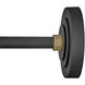 Foundry Classic Outdoor Barn Light in Textured Black, Straight Arm