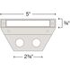 Nuvi 12v 1.90 watt Sandstone Landscape Deck Sconce