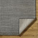Damier 120 X 96 inch Cream / Black Handmade Rug in 8 x 10