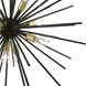 Tribeca 9 Light 34 inch Shiny Black with Polished Brass Accents Foyer Pendant Chandelier Ceiling Light