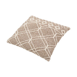 Anniken 30 X 30 inch Taupe/White/Cream Pillow Cover