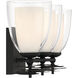 Elowen 3 Light 21.75 inch Dark Matte Black Vanity Wall Light