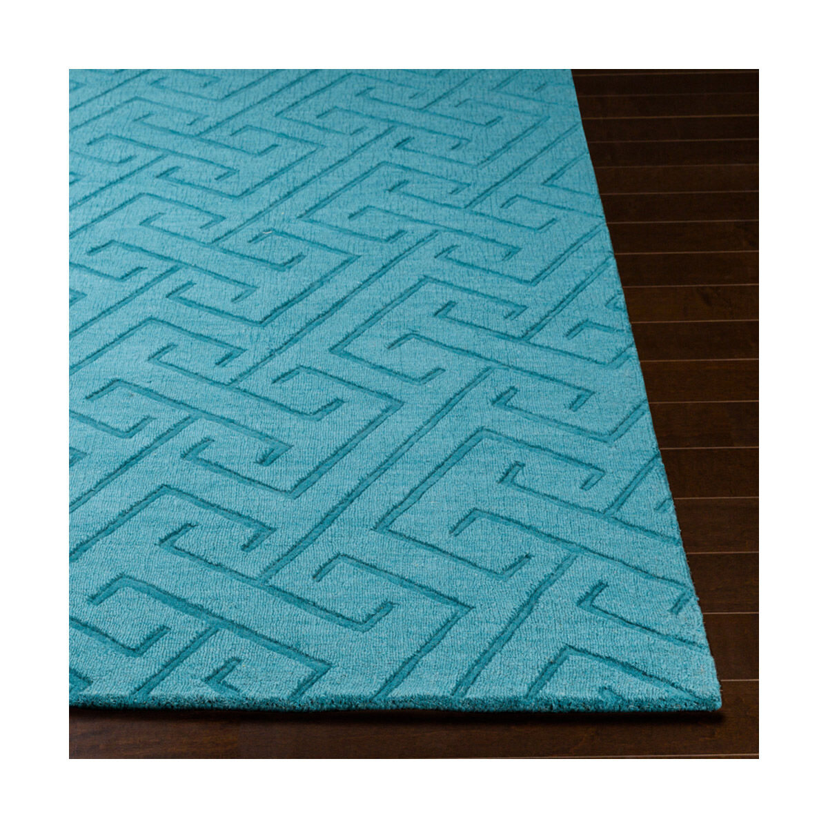 Mystique 96 X 30 inch Emerald Rugs, Runner