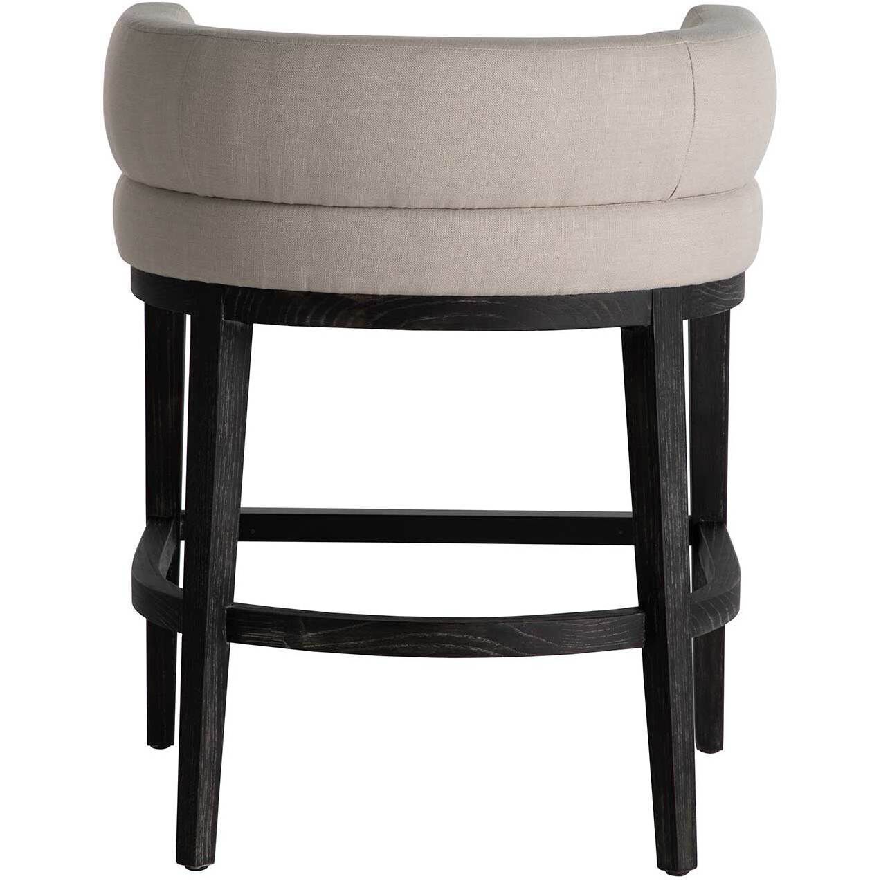 Douglas 30 inch Cerused Ash / Ivory Beige Bar Counter Stool