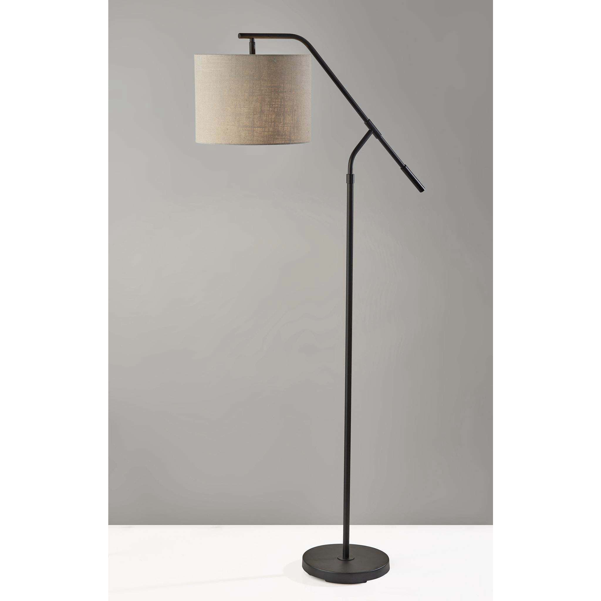 Milo 60 inch 100.00 watt Black Floor Lamp Portable Light, Simplee Adesso