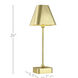 Gadabout 20 inch 3 watt Polished Brass Cordless Table Lamp Portable Light