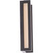 Axel LED 14 inch Black Outdoor Wall Light, dweLED