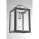 Champlin 1 Light 8 inch Gray with Polished Nickel Accents Pendant Ceiling Light in Gray/Polished Nickel