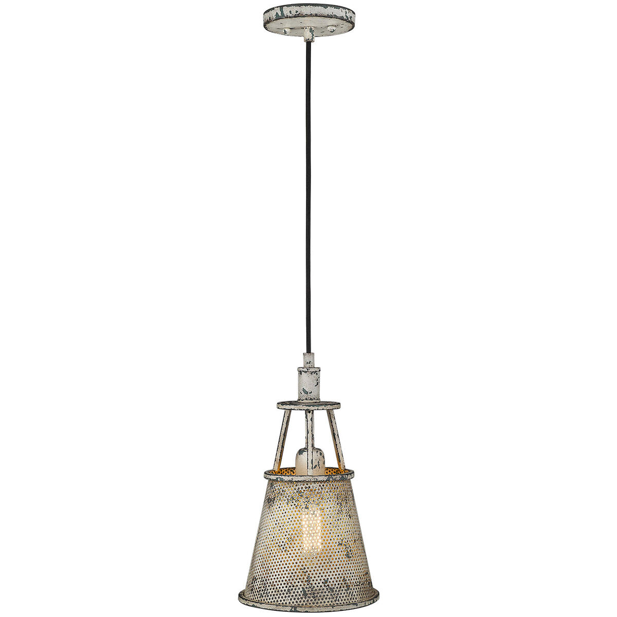 Iris 1 Light 8 inch Aged Ivory Pendant Ceiling Light