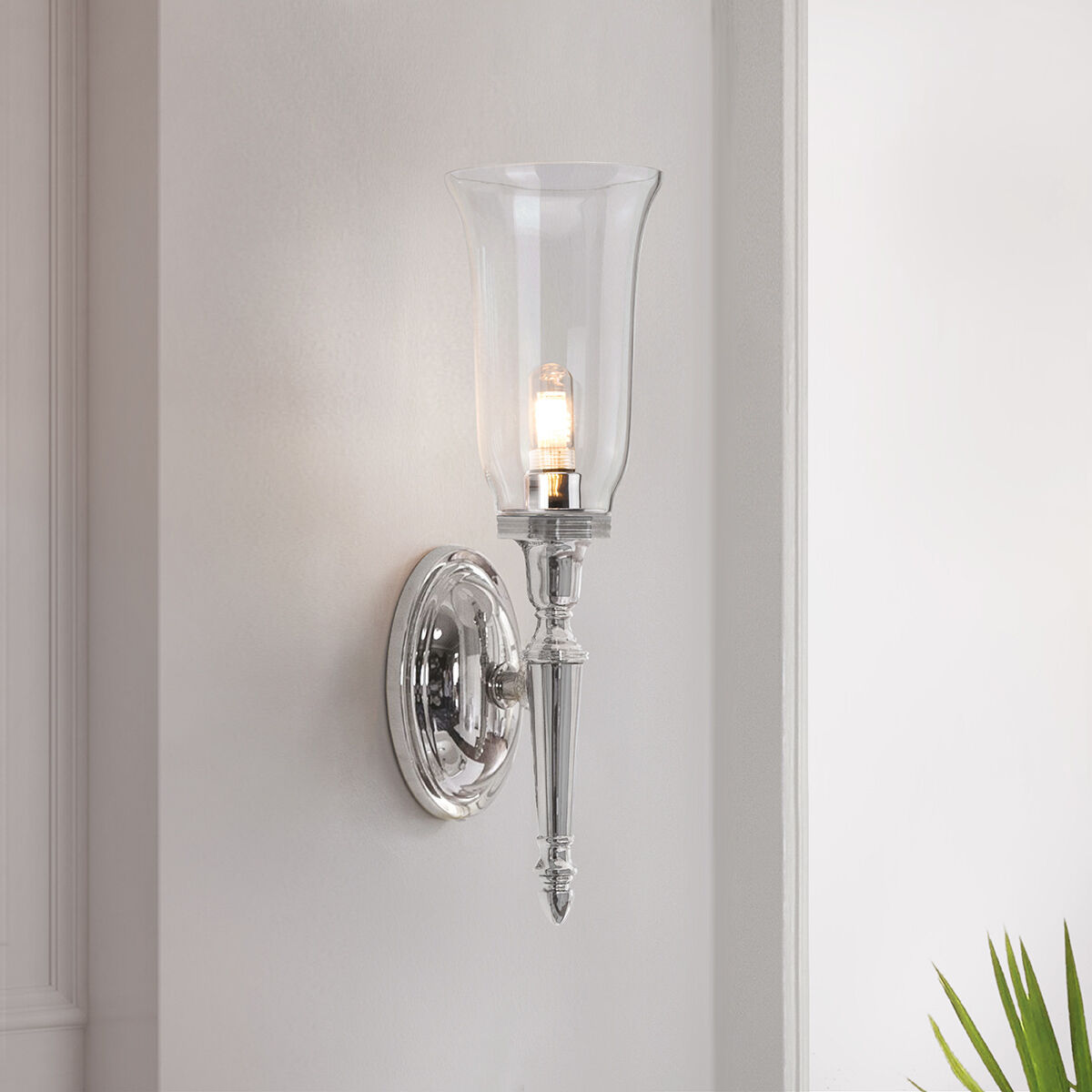 Dryden LED 4.75 inch Polished Chrome Bath Light Wall Light