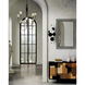 Taurus 48 X 32 inch White Speckle and Black with Mirror Mirror