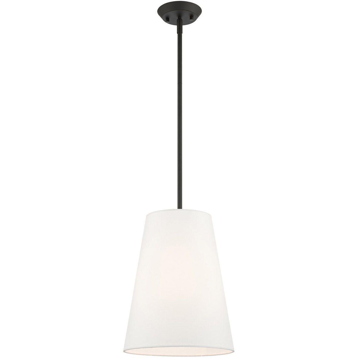 Prato 1 Light 11 inch Black Pendant Ceiling Light