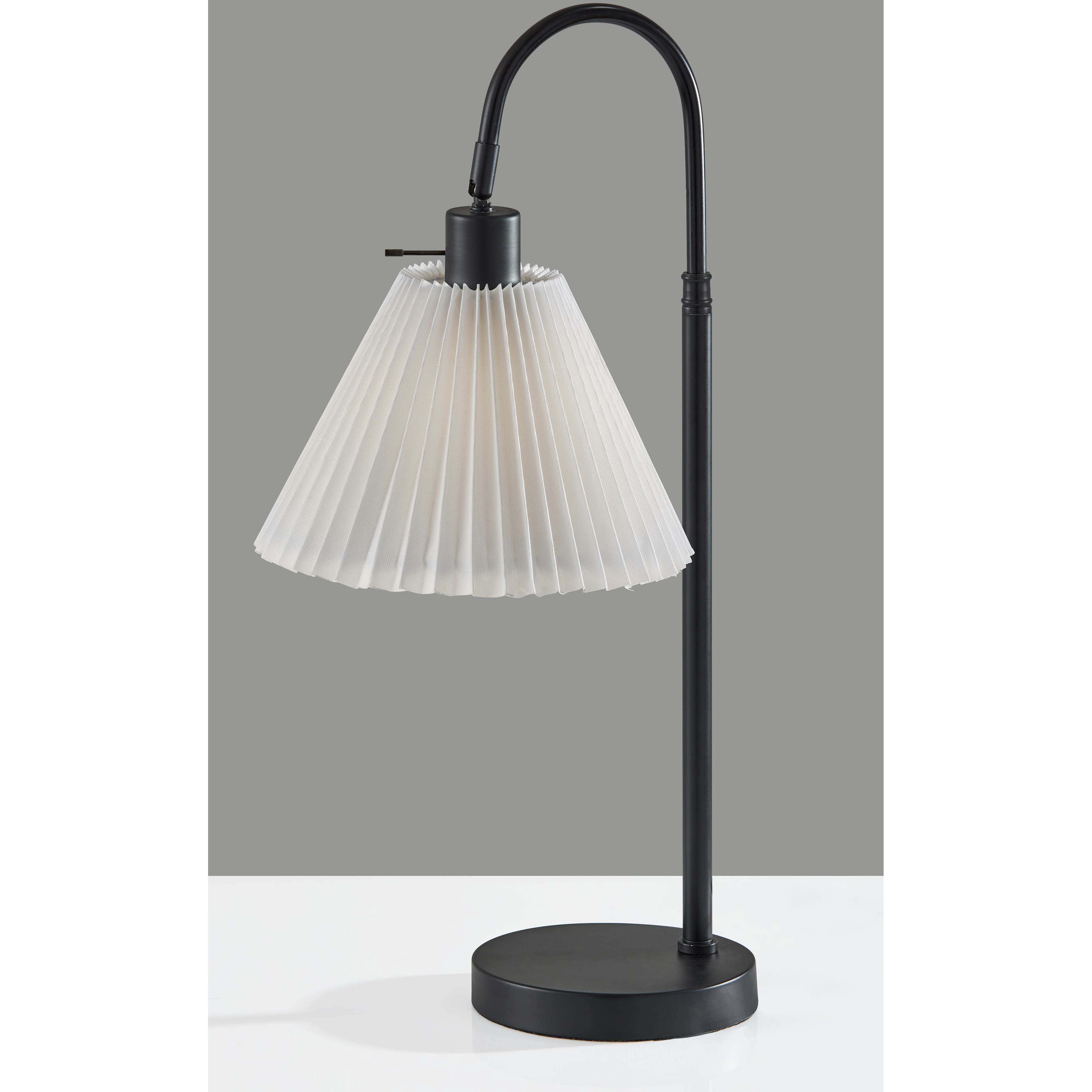 Thalia 25 inch 60.00 watt Black Table Lamp Portable Light, Simplee Adesso