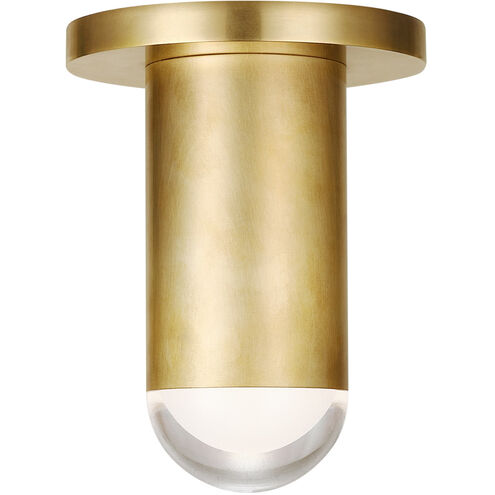 Kelly Wearstler Ebell LED 4.5 inch Natural Brass Flush Mount Ceiling Light, Integrated LED