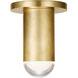 Kelly Wearstler Ebell LED 4.5 inch Natural Brass Flush Mount Ceiling Light, Integrated LED